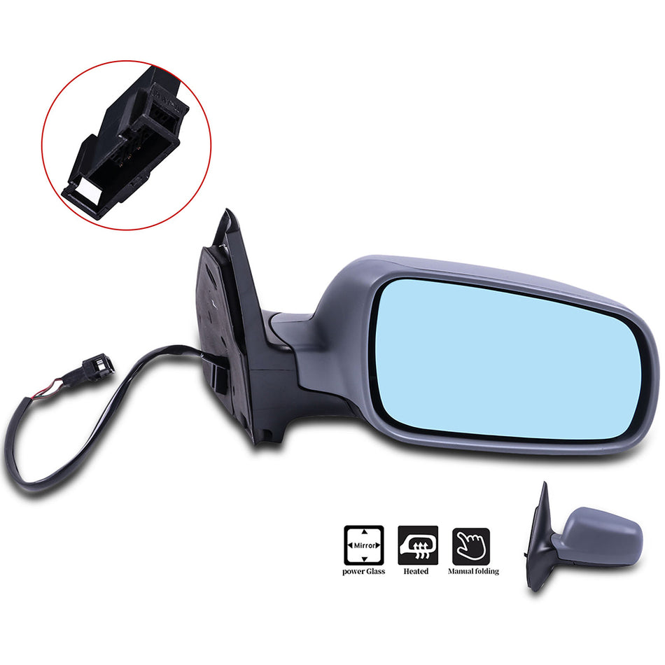 Side View Mirror For 99-06 Volkswagen Golf 99-05/07-10 Jetta Power Heated Right