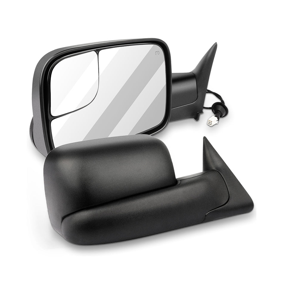 Towing Mirrors Power Heated Pair For 98-01 Dodge Ram 1500