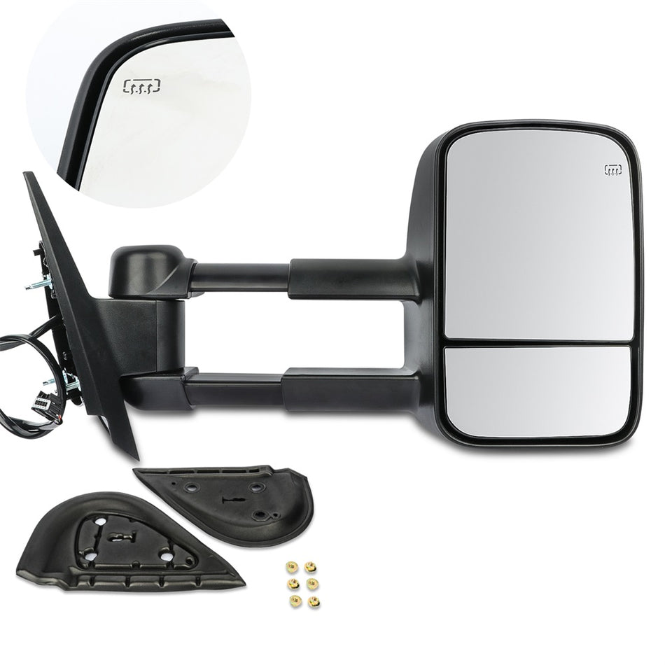 Power Heated Black Towing Mirrors Right For 07-13 Chevrolet Avalanche 07-13 Chevrolet Silverado 1500