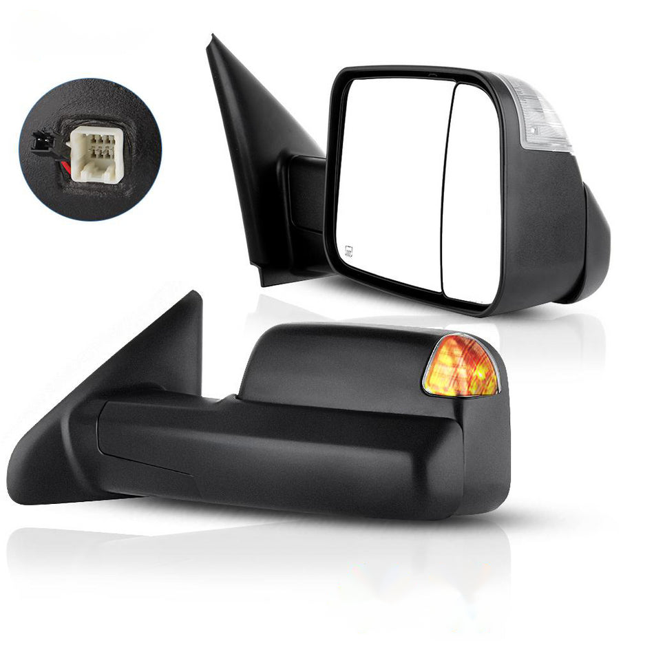 2002-2008 Dodge Ram 1500 2500 3500 Towing Mirrors Power Heated Turn Signal Driver and Passenger Side
