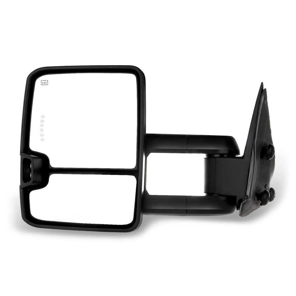 Driver Side Tow Mirrors Left For 2002 Chevrolet Avalanche 1500 2002 Chevrolet Avalanche 2500 Smoke LED Signal Power Heated
