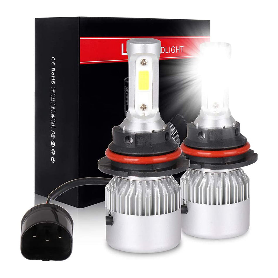 H11/H8/H9 LED Headlight Bulb High Low Beam Headlamp Conversion Kit - 80W 6000K 9600LM 2Pcs