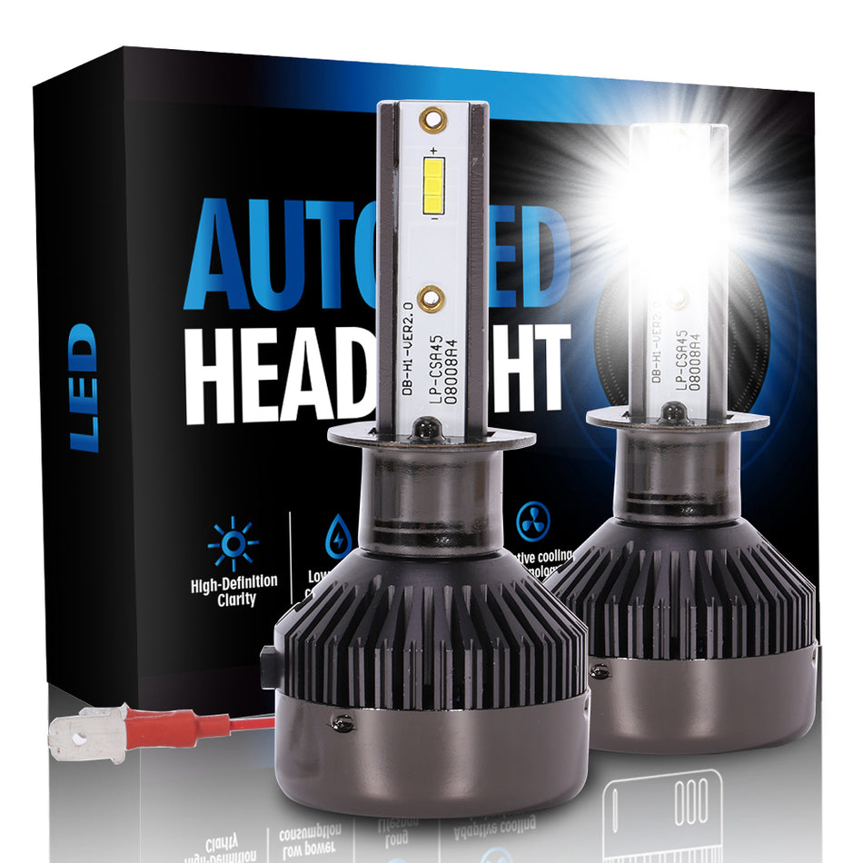 H1 LED Headlight Bulb Low Beam Lights 360 Degree 6000K 2pcs