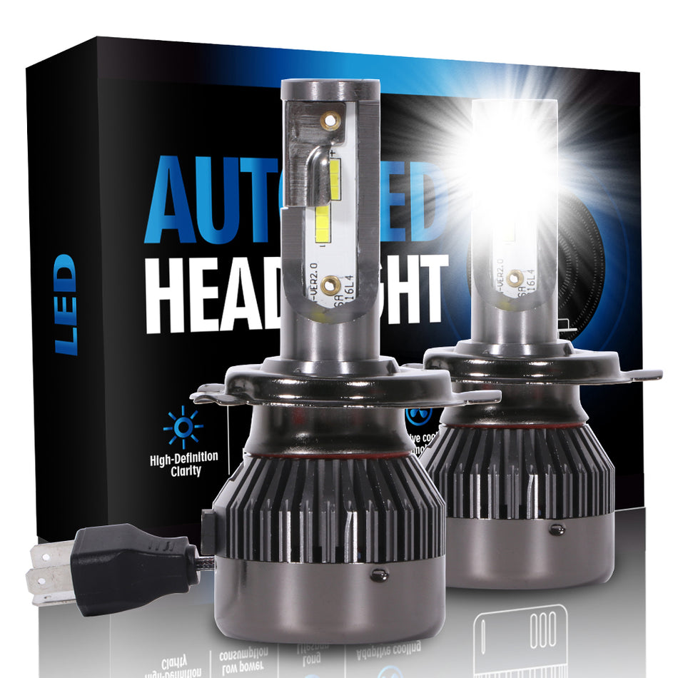 9003/HB2 CREE LED Headlight Conversion Bulb Kit 6000K 1300W 195000LM 2pcs