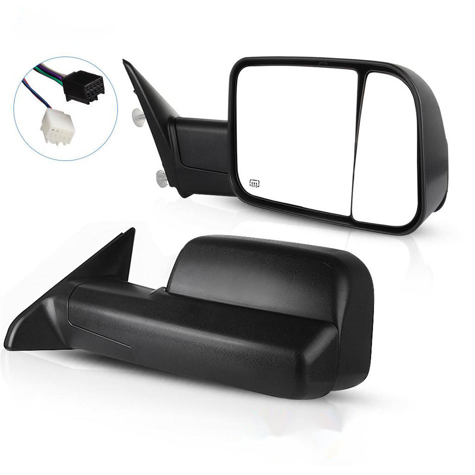 Power Heated Towing Mirror For 09-10 Dodge Ram 1500 Dodge Ram 2500 Driver & Passenger Side Pair