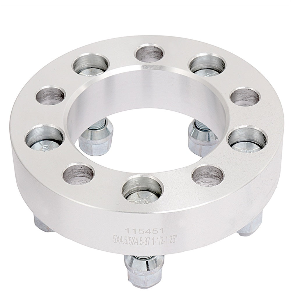1.25 inch 5x4.5/5x114.3 5 Lug Wheel Spacers(87.1mm Bore, 1/2 inch Studs) for 2006-2013 Jeep Liberty - 4PCS Only for Auto