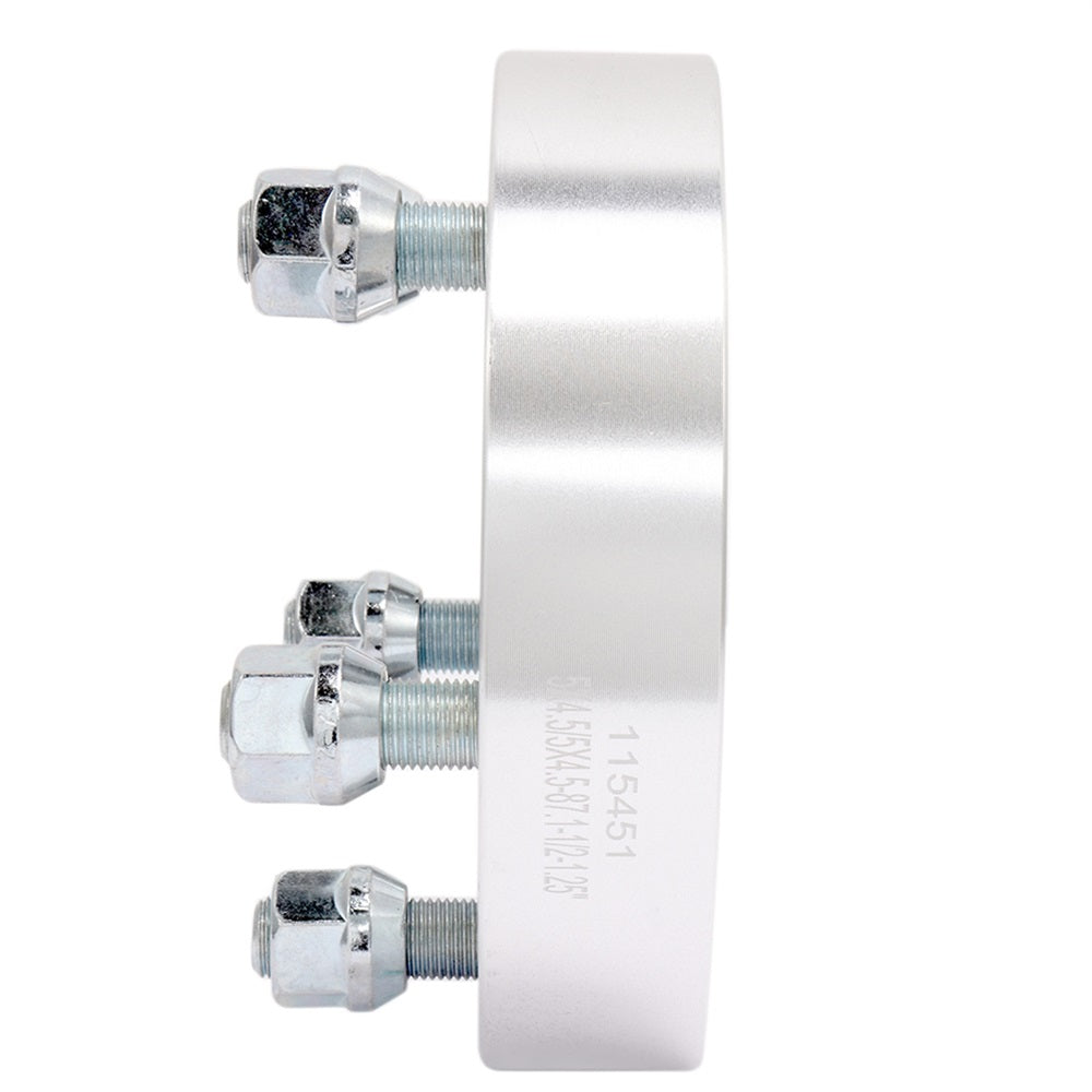 1.25 inch 5x4.5/5x114.3 5 Lug Wheel Spacers(87.1mm Bore, 1/2 inch Studs) for 2006-2013 Jeep Liberty - 4PCS Only for Auto