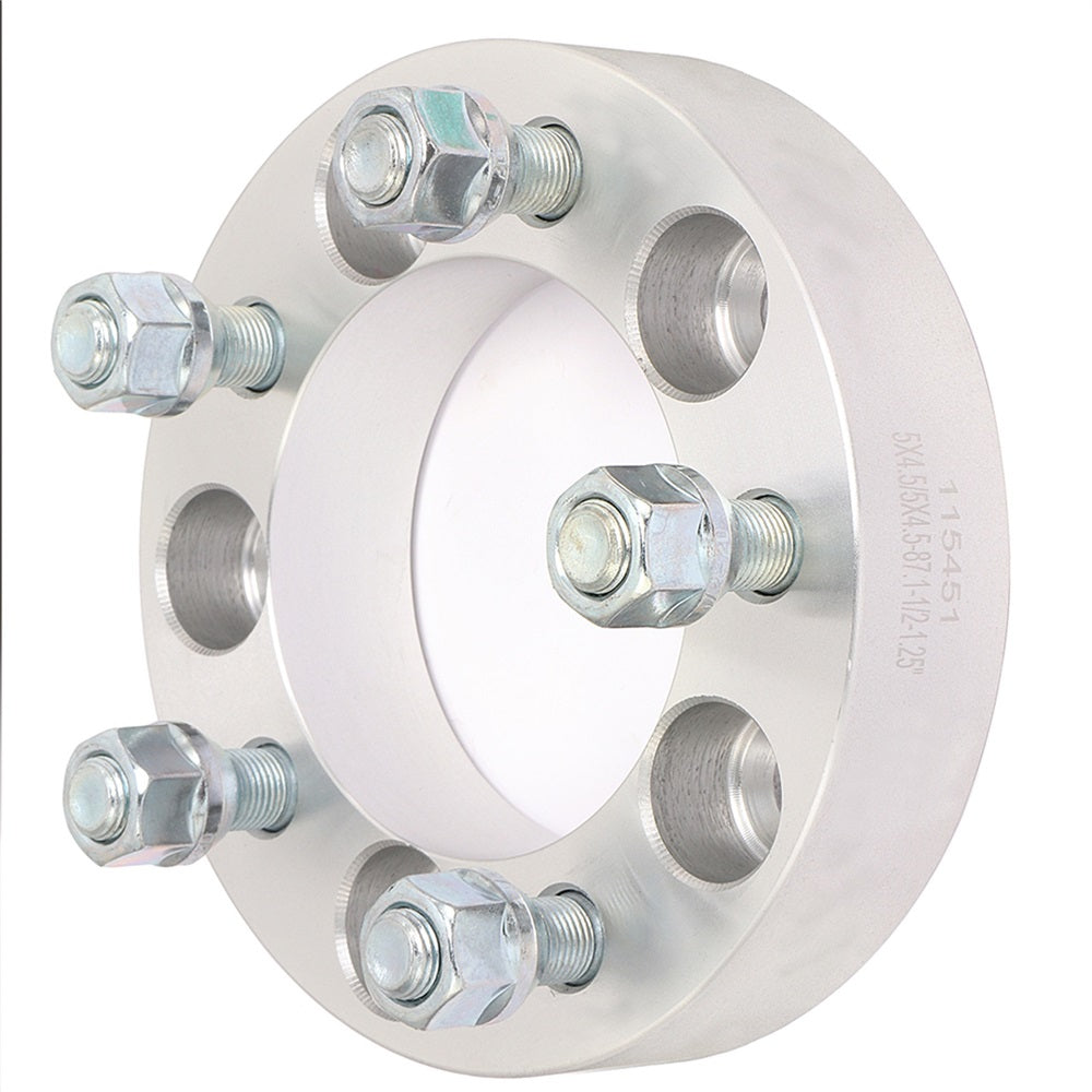 1.25 inch 5x4.5/5x114.3 5 Lug Wheel Spacers(87.1mm Bore, 1/2 inch Studs) for 2006-2013 Jeep Liberty - 4PCS Only for Auto