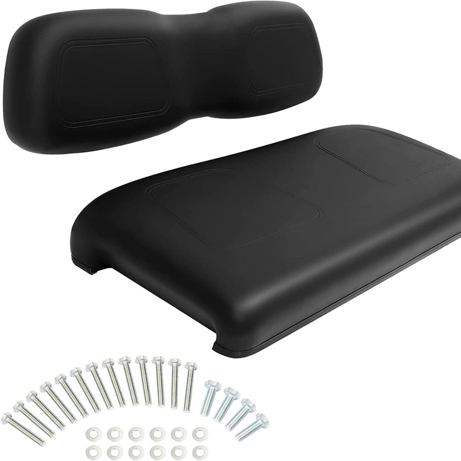 Golf Cart Cushion Seat For Club Car DS Front Bottom Seat Assembly Black Set