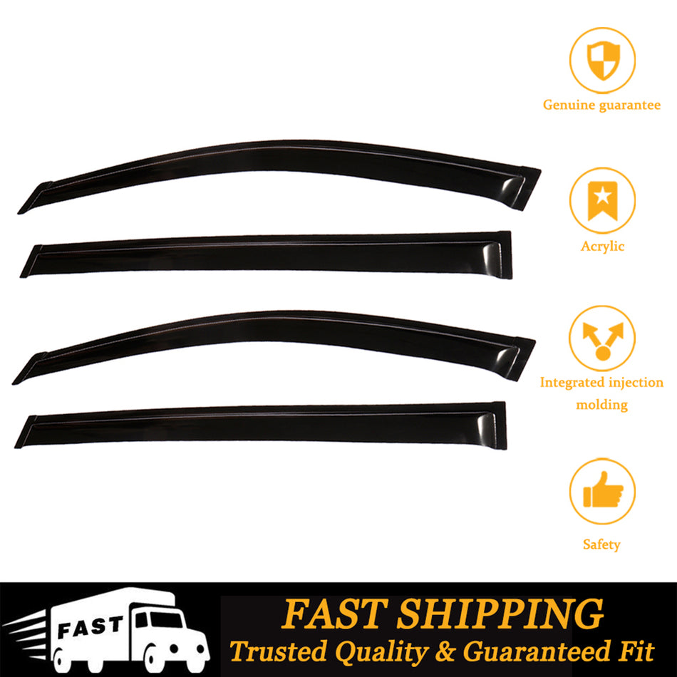 Window Visor Vent Rain Shades Guards Deflectors For 04-09 Toyota Sienna
