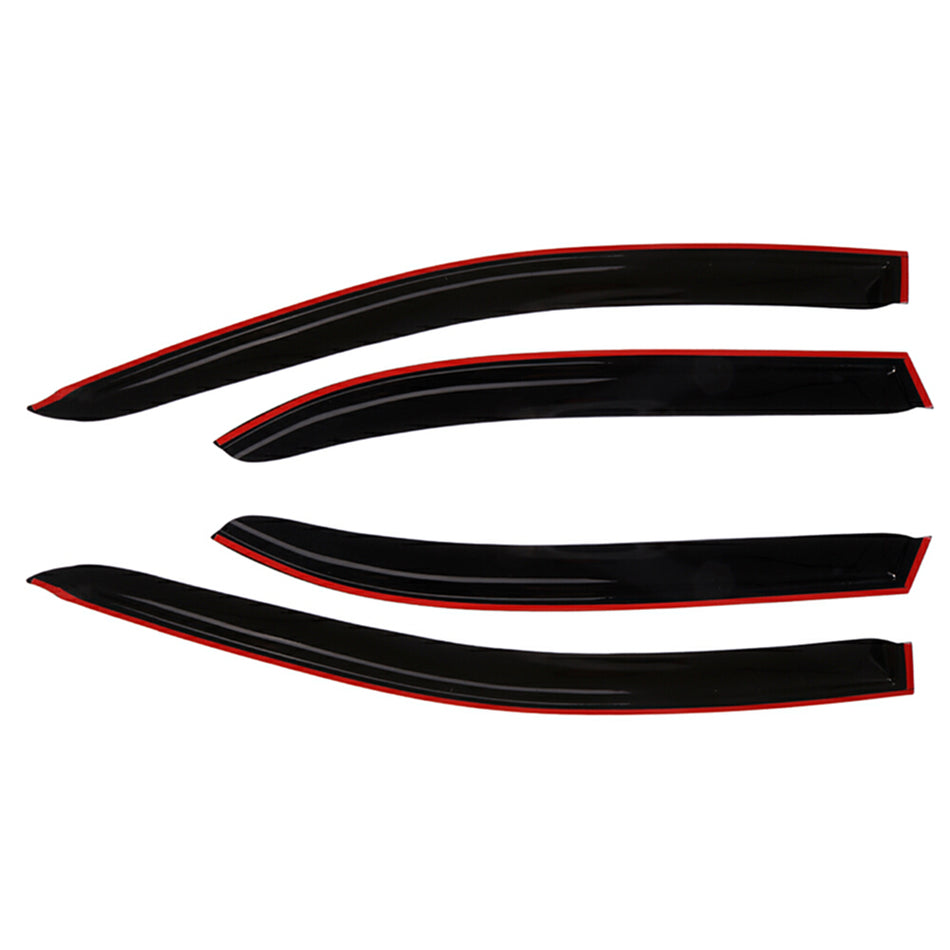 Window Visor Vent Rain Shades Guards Deflectors For 03-08 Toyota Corolla Sedan