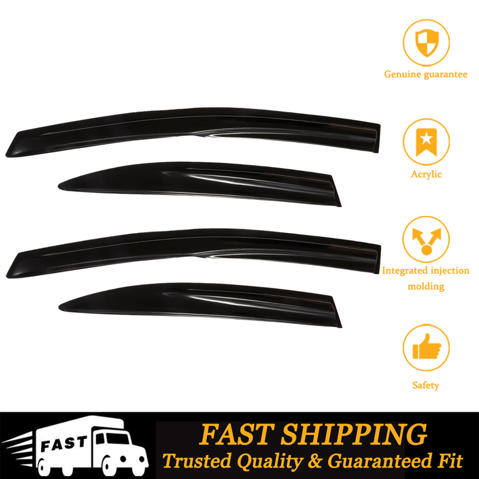 Honda Civic Sedan 06-11 Window Visor Vent Rain Shades Guards Deflectors