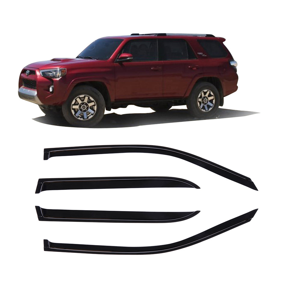 JDM Vent Window Visor 4pc For Toyota 4Runner 96-98 99 00 01 02 1996-2002 4 Door