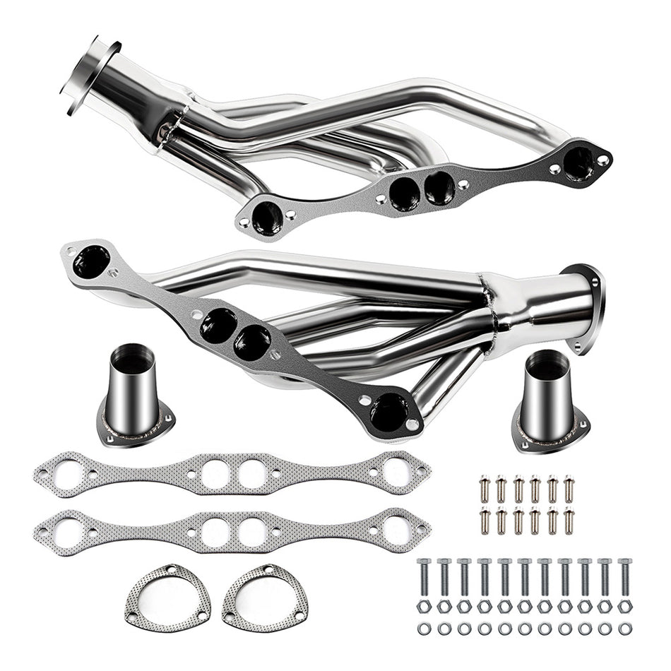 Mid Length SS Exhaust Header For Chevrolet 4.4L/5.0L/5.7L/6.6L
