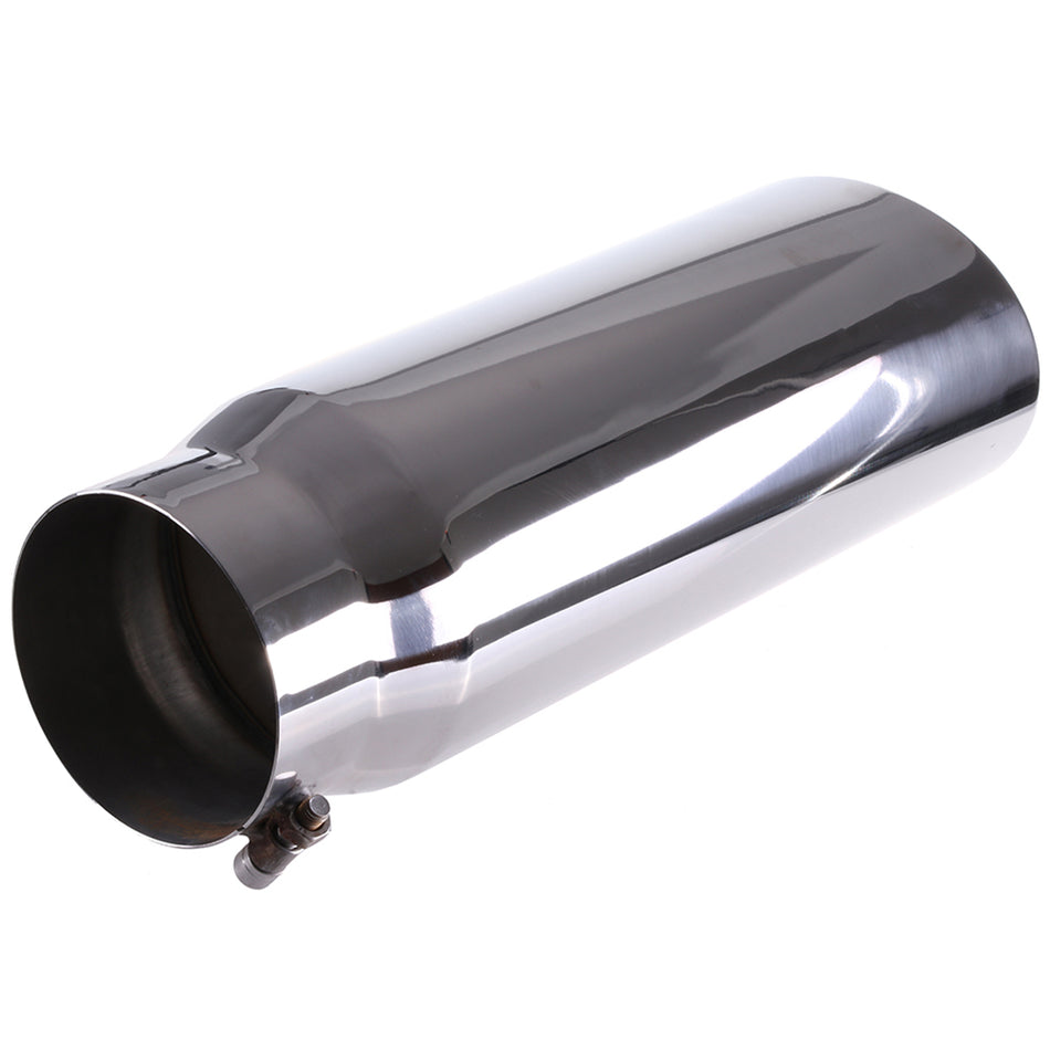 Stainless Steel Exhaust Tip Bolt On 5 inch Inlet / 6 inch Outlet / 18 inch Long