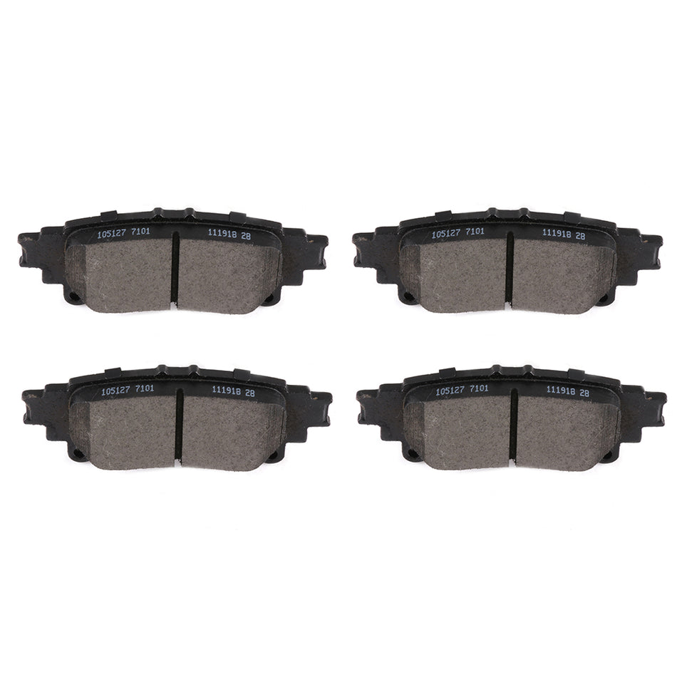 Rear Ceramic Brake Pads For 14-19 Toyota Highlander 11-20 Toyota Sienna