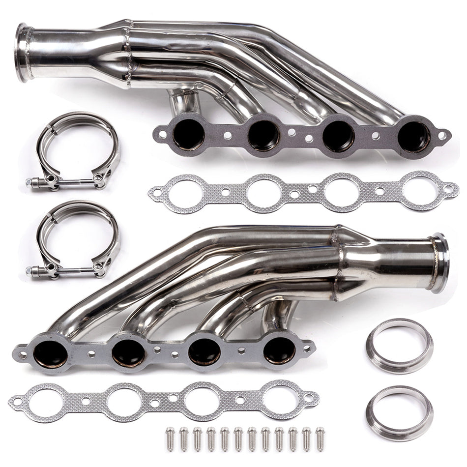SS Exhaust Header For 98-13 Chevy Corvette C5/C6, 2010-2013 Chevy Camaro 5.7/6.0/6.2L