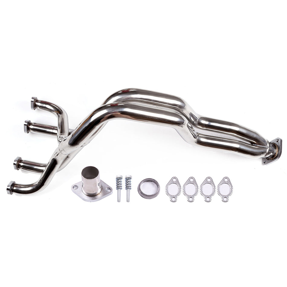 1976-1984 VW Jetta Rabbit 1.5L 1.6L 1.7L Engines Stainless Steel Exhaust Manifold Racing Header