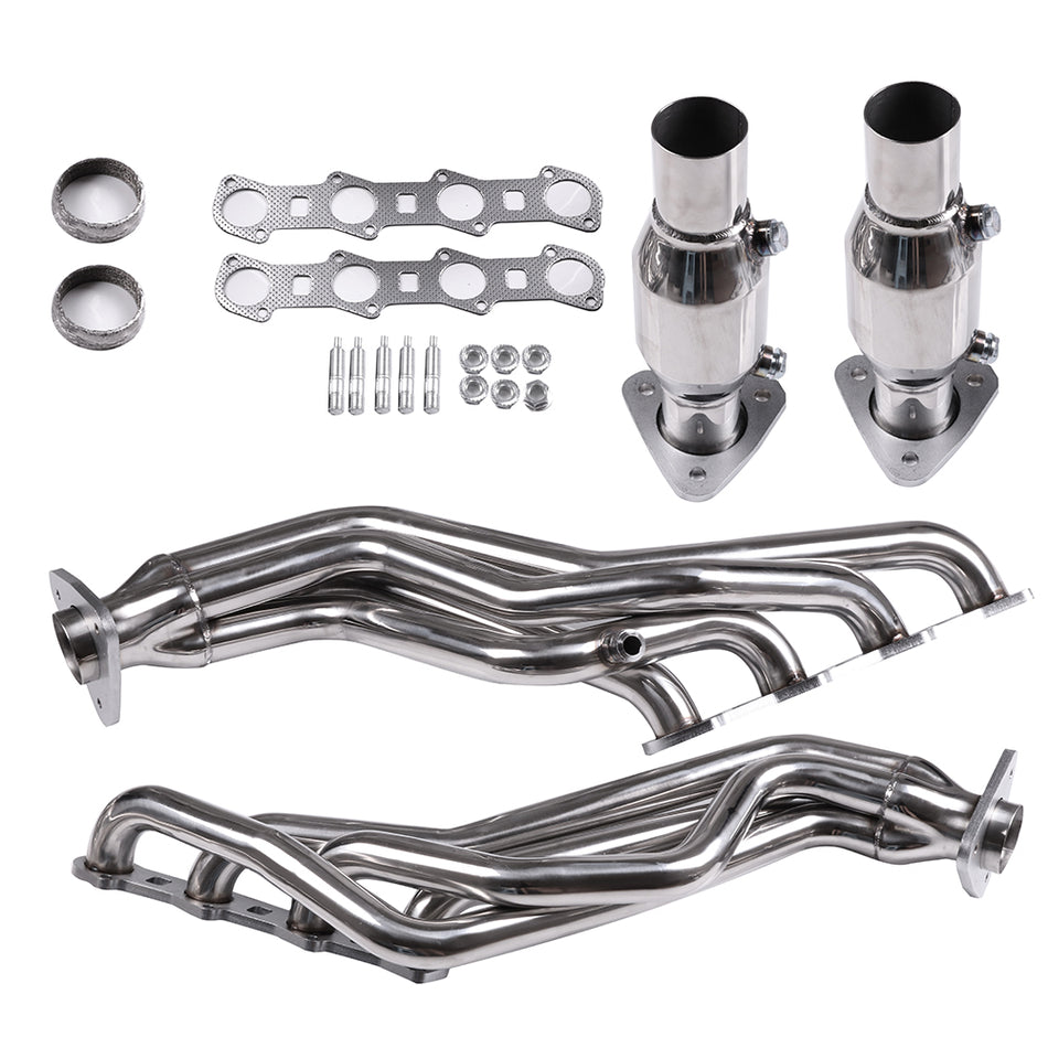 SS Exhaust Header For 1999-2003 Ford F150, 97-99 Ford F250 5.4L Custom Manifold