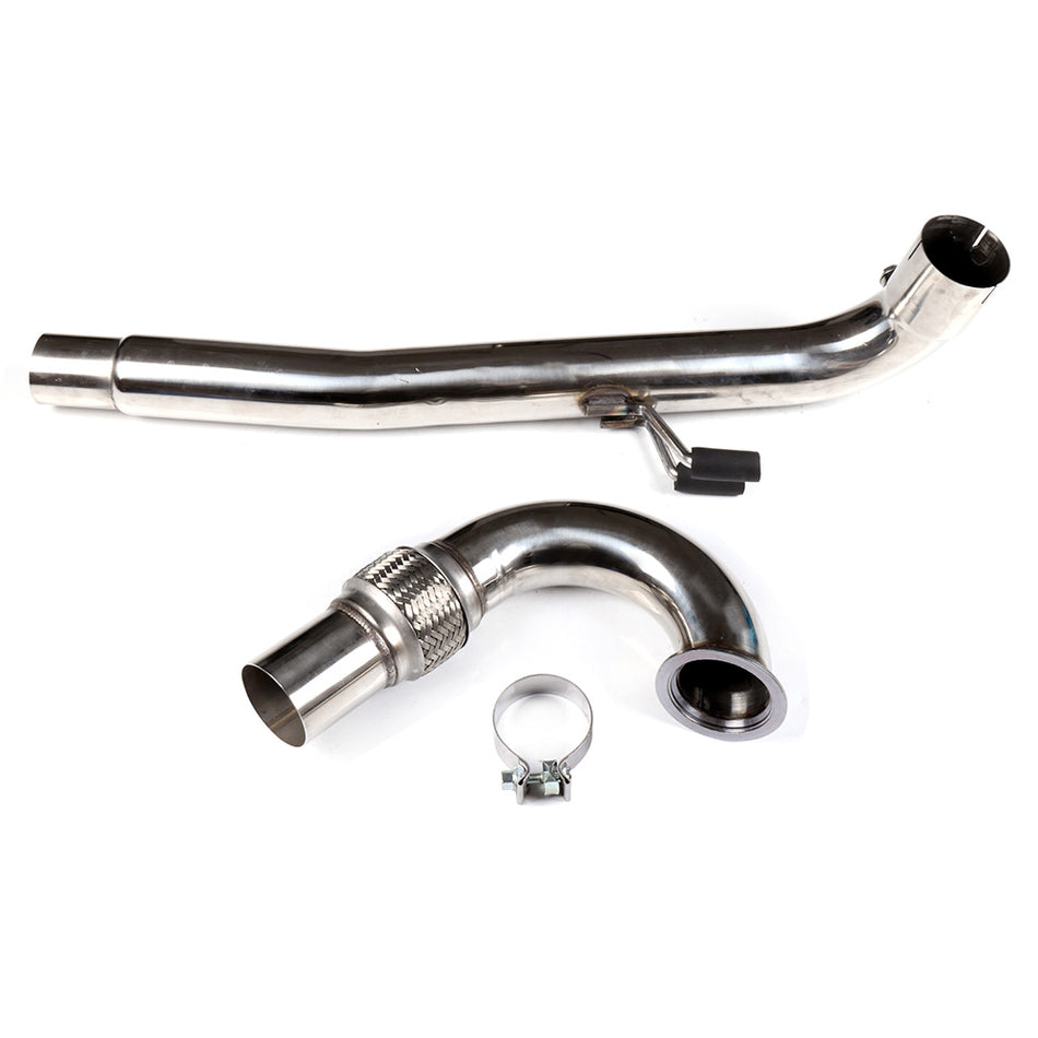 2012-2015 Volkswagen GTI 2.0L 3inch Turbo Exhaust Pipe Stainless Steel