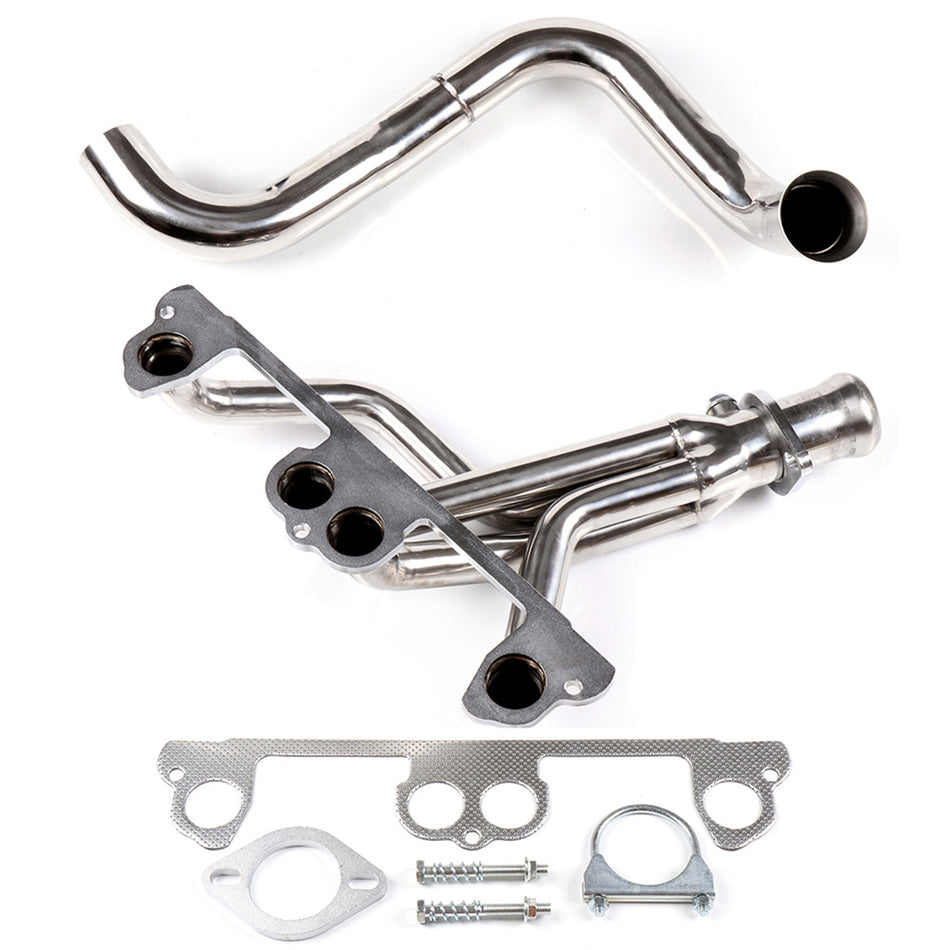 1999 Ford F350 F450 5.4L 6.8L Stainless Exhaust Manifold Header & Front Pipe