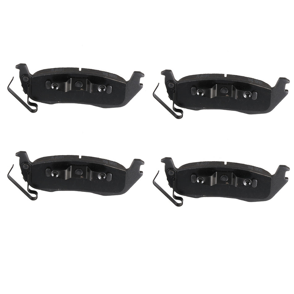 Rear Ceramic Brake Pads 2006-2010 Jeep Commander Slotted