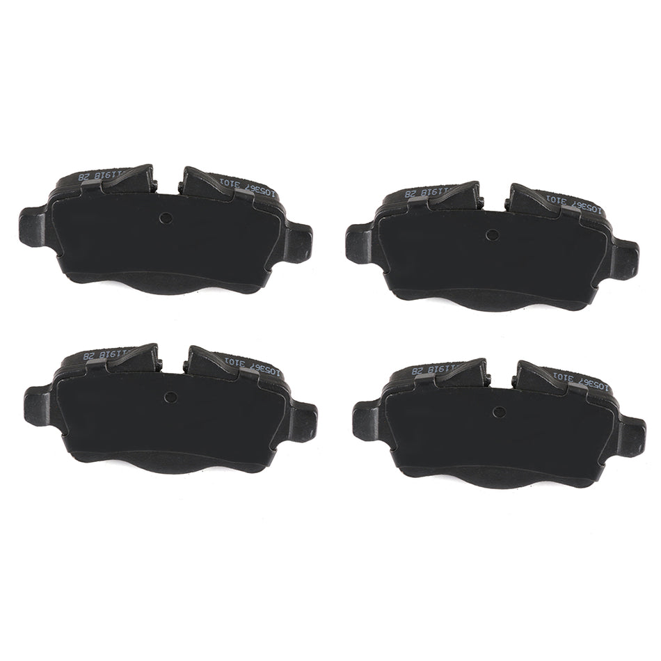 2007-2015 Mini Cooper Rear Brake Pads Ceramic pad set 4 Pcs Slotted