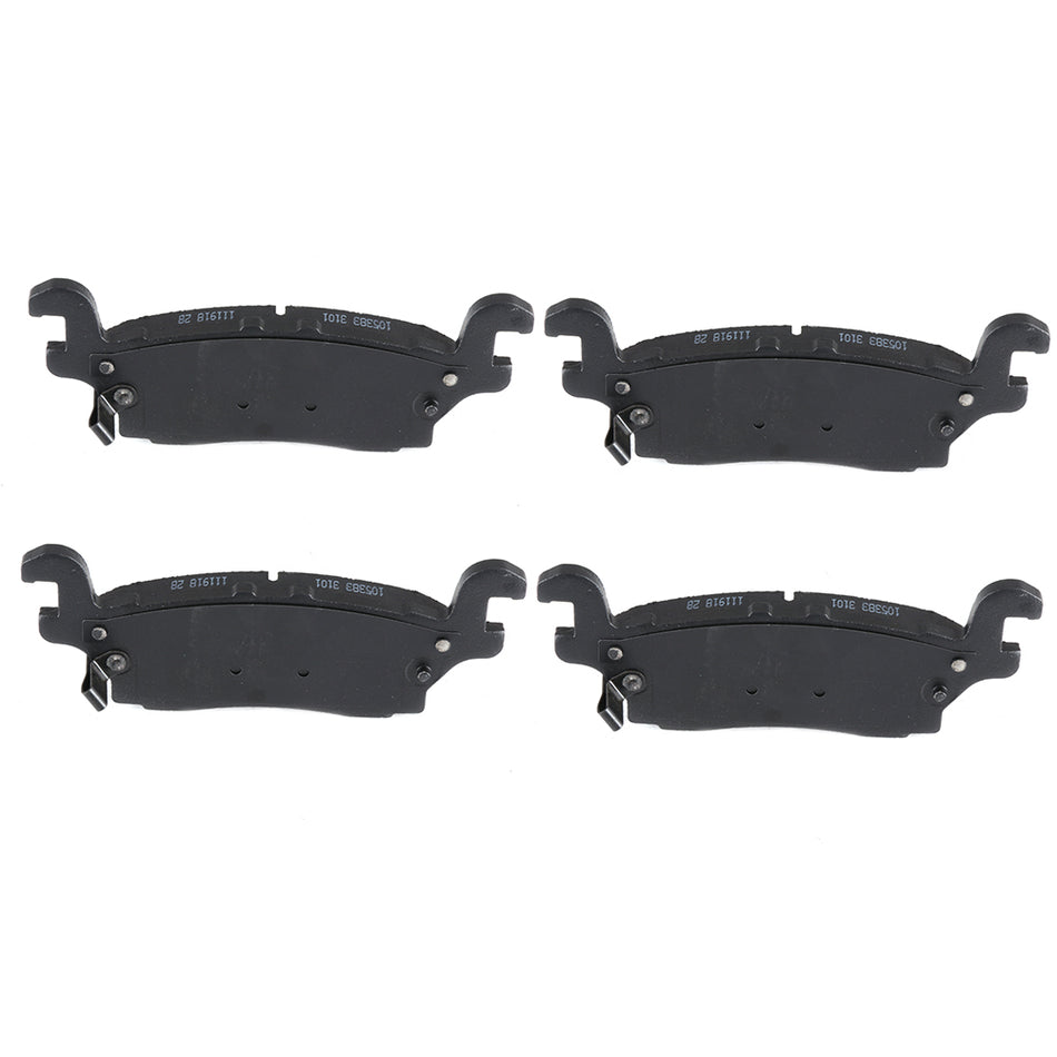 Ceramic Brake Pads 06-10 Hummer H3 09-10 Hummer H3T Rear 4Pcs