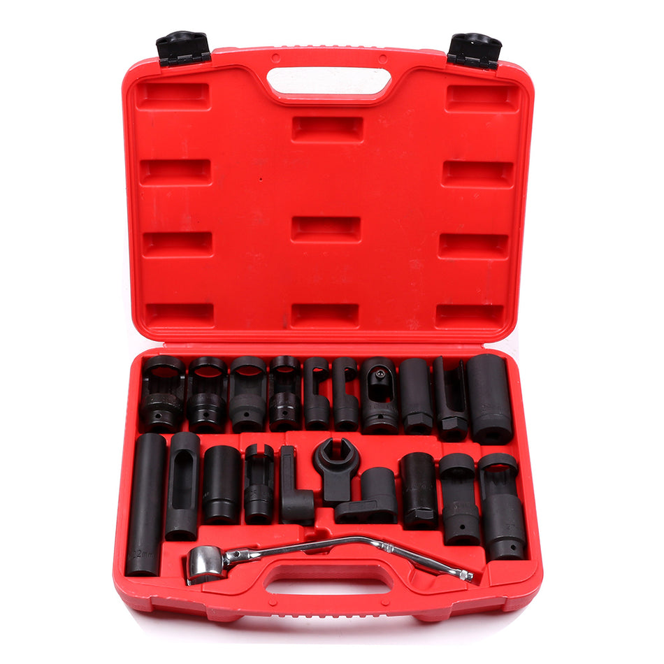 21Pc Oxygen Sensor CRV Sockets Automotive Vacuum Switch Sending Off Set Wrench
