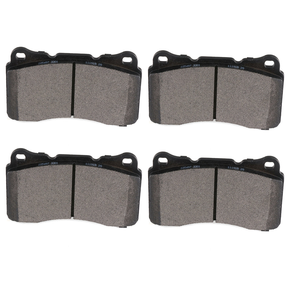 Ceramic Brake Pads 04-07 Cadillac CTS 07-14 Ford Mustang Front Rear
