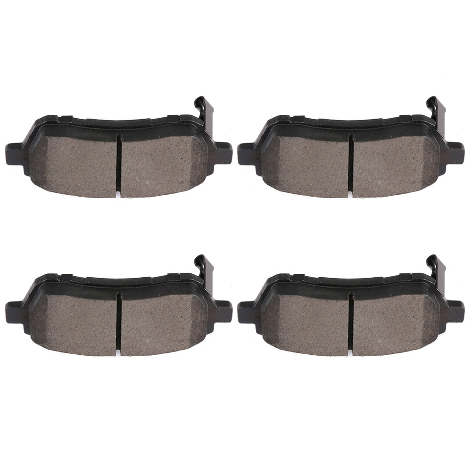 Front Ceramic Brake Pads For 11-19 Ford Fiesta 11-14 Mazda 2 4pcs