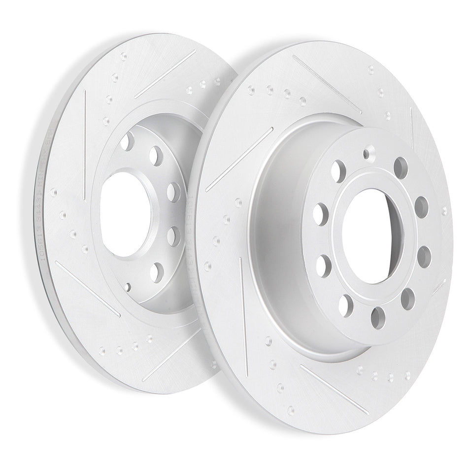 Rear Brake Rotors For 15-18 Audi A3 12-15 Volkswagen Beetle