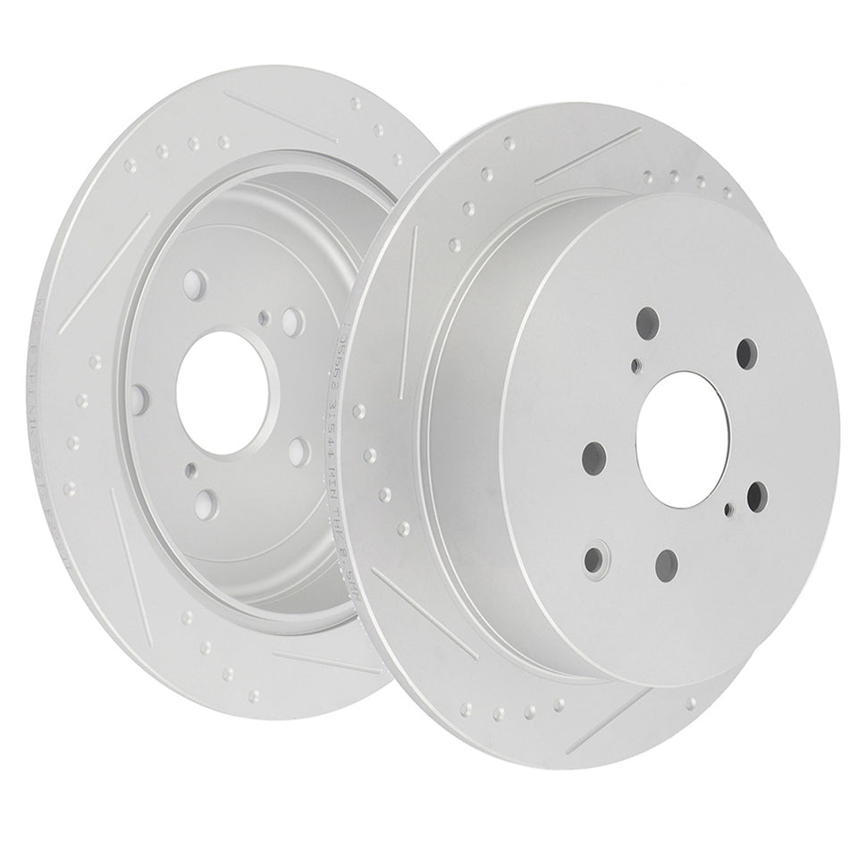 Brake Discs Rotors For 10-15 Lexus RX350 Lexus RX450h Rear 311.15mm 5 Lugs 2Pcs