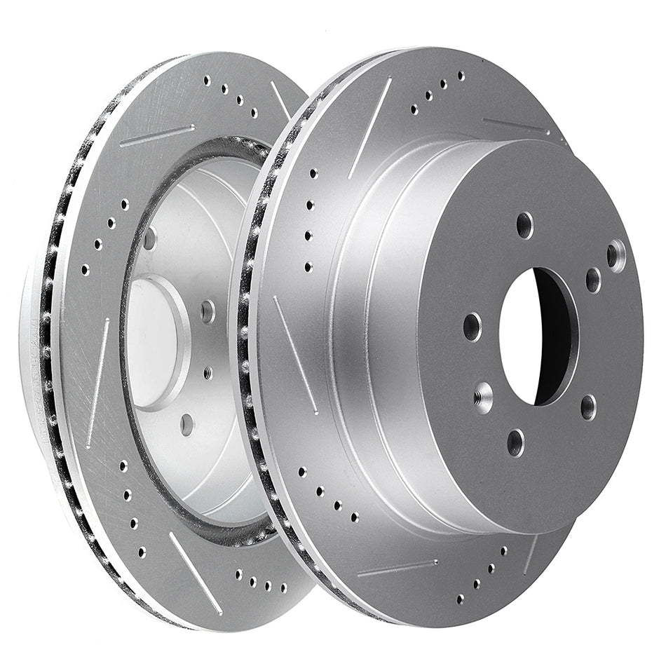 Rear Brake Rotors Set 5 Lugs For 07-09 Pontiac Torrent 08-10 Saturn Vue
