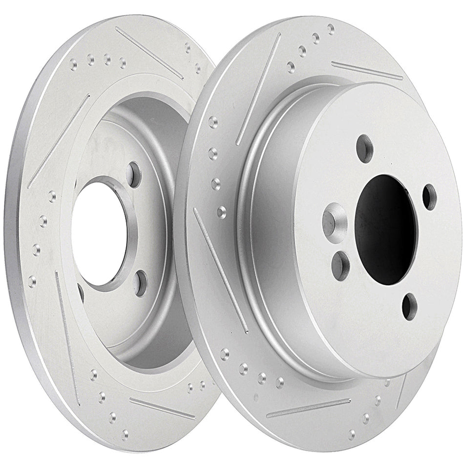 2007-2015 Mini Cooper Rear Discs Brake Rotors Set
