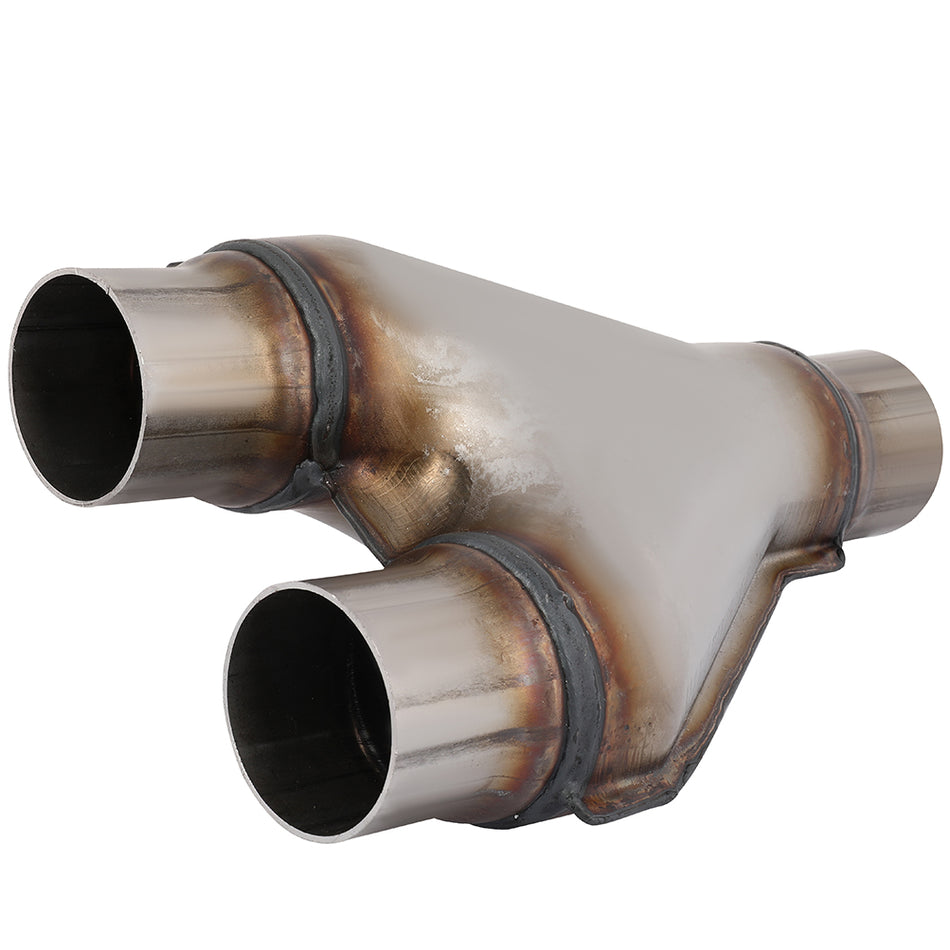 Exhaust Y-Pipe 2inch Single To 2inch Dual Stainless Exhaust Adapter Connector Coupling