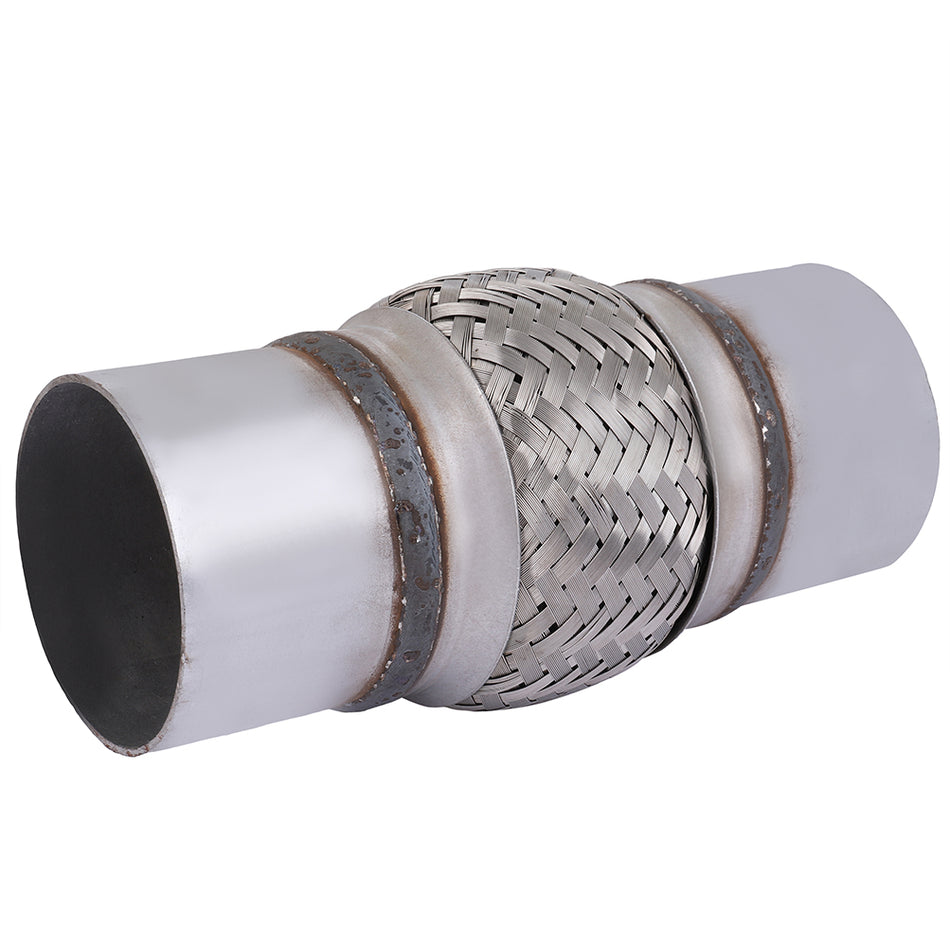 3 inch x 4 inch x 8 inch Exhaust Flex Pipe Coupling Stainless Triple Ply New