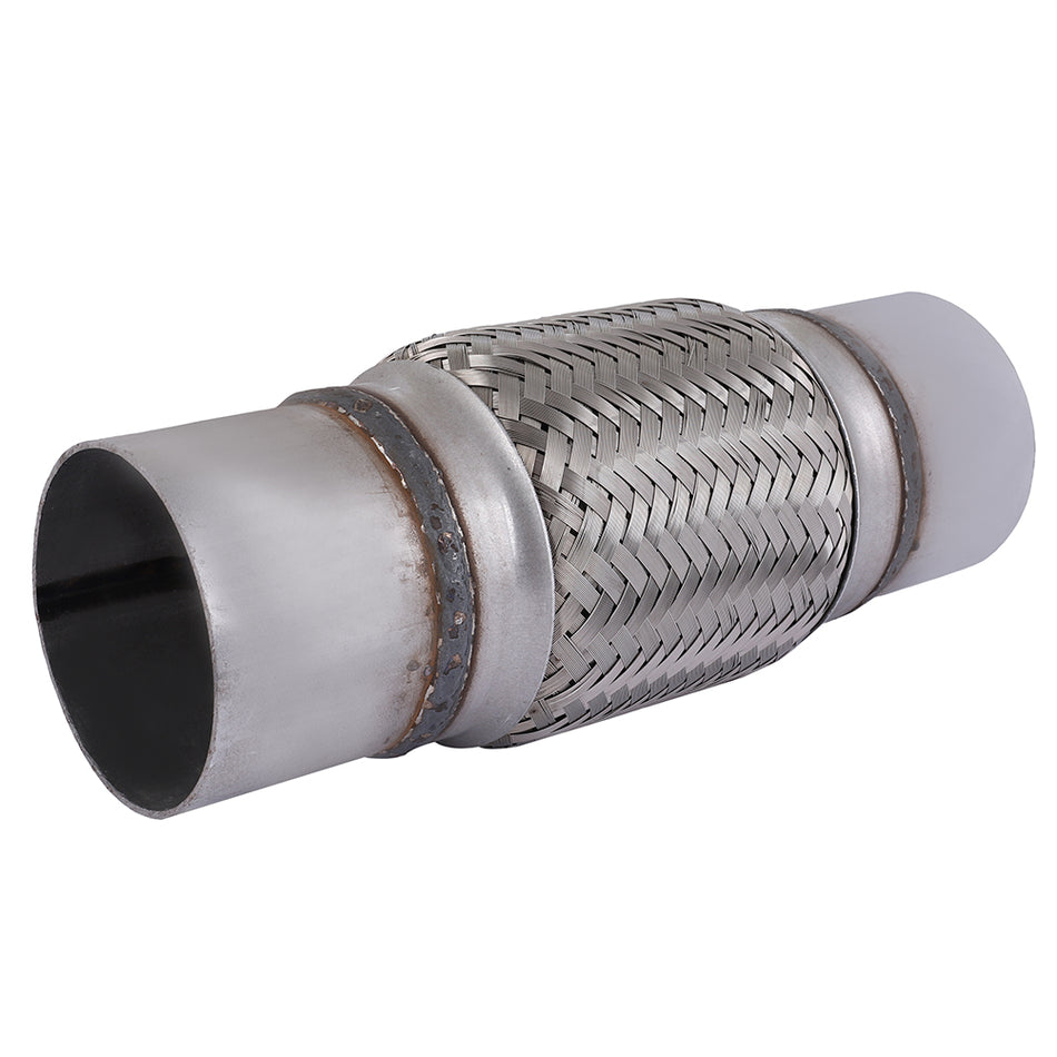 3 inch x 6 inch x 10 inch Long Exhaust Flex Pipe Coupling Stainless Triple Ply New