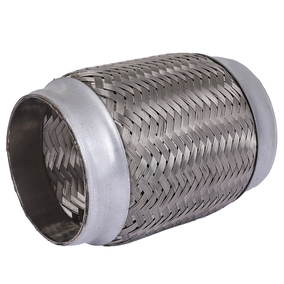 3.5 inch Inlet/ ID- Exhaust Flex Pipe Coupling Stainless Triple Ply 6 inch Long New