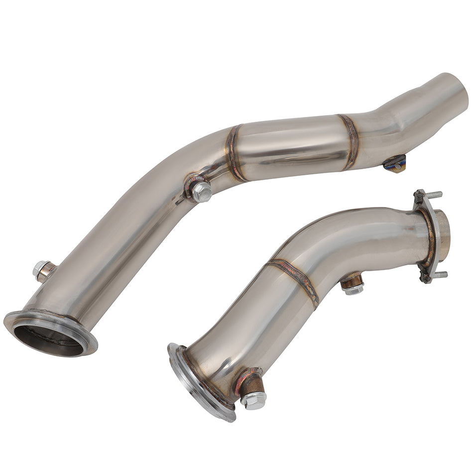 3.0L 3inch Cast Turbo Exhaust Pipes Stainless Steel 2019-2020 BMW M2 2015-2018 BMW M3