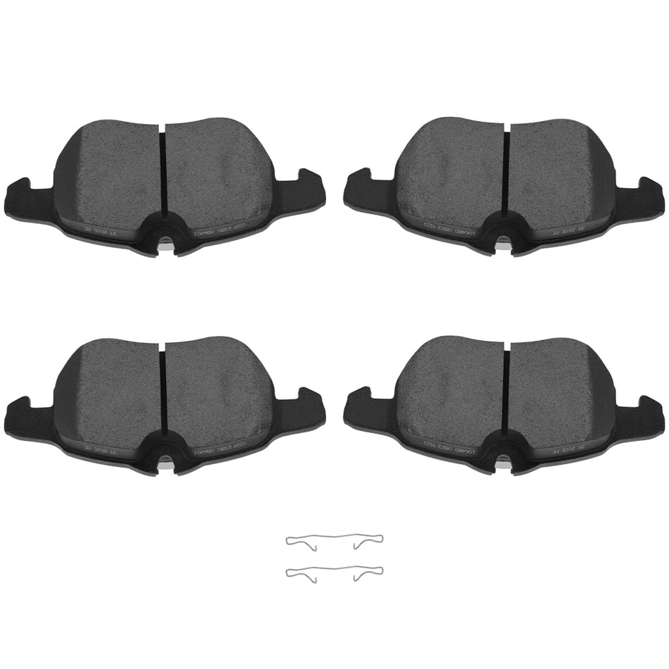 Ceramic Brake Discs Pads For 03-11 Saab 9-3 10 Saab 9-3X Front 4 Pcs