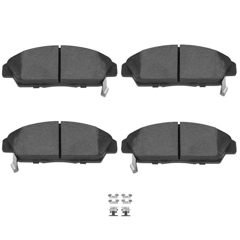 1990-1993 Honda Accord Front Ceramic Brake Pads 4pcs Slotted