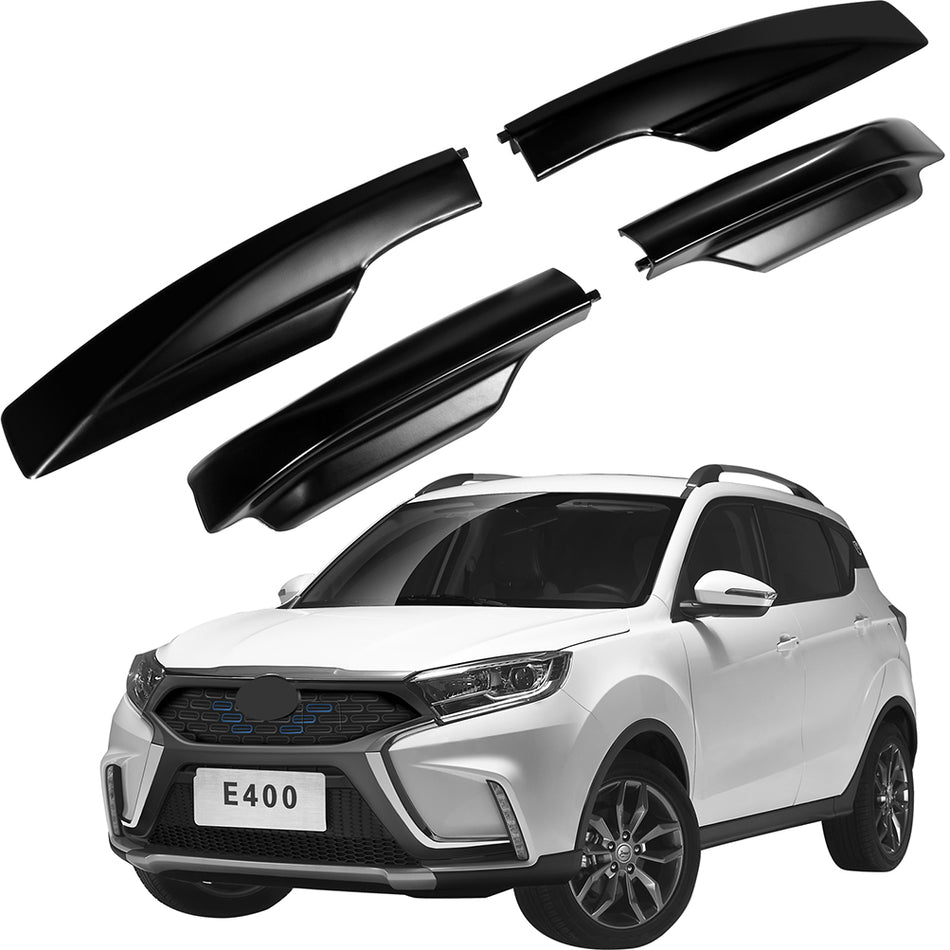Black Plastic Roof Rail Cover For 2006-2012 Toyota RAV4 - 4Pcs