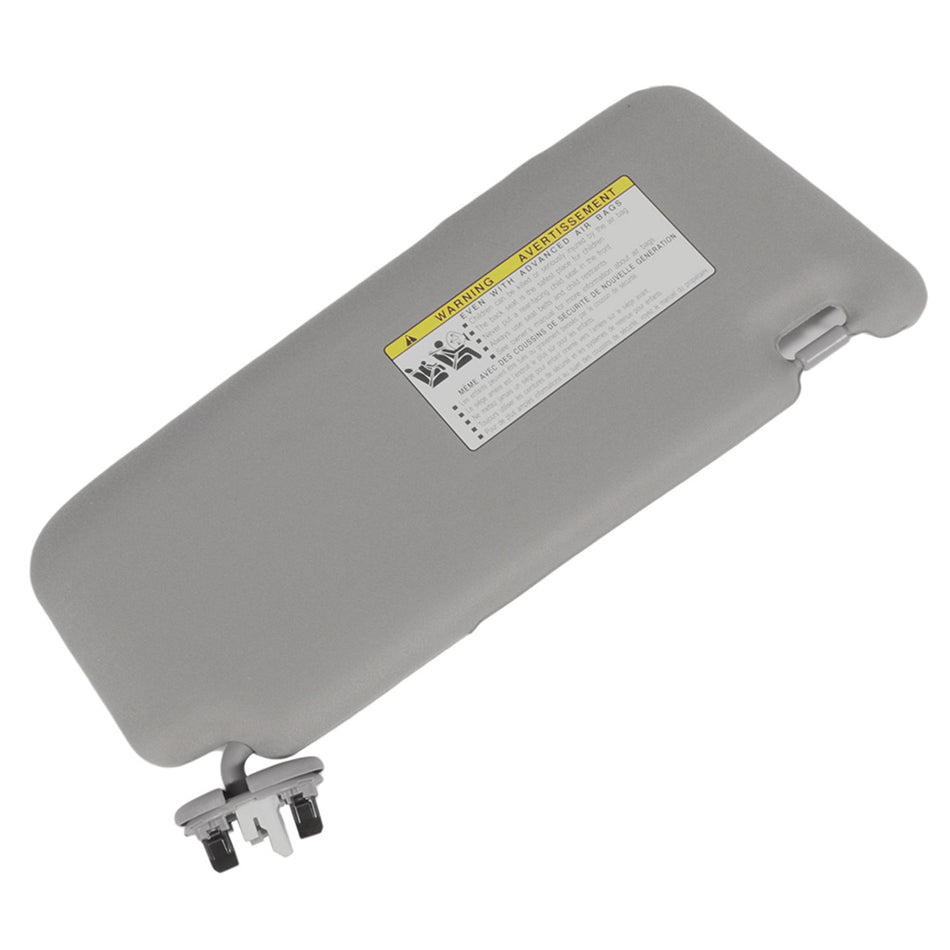 Driver Side Sun Visor Fits 2007-2011 Toyota Camry With sunroof and Light Gray