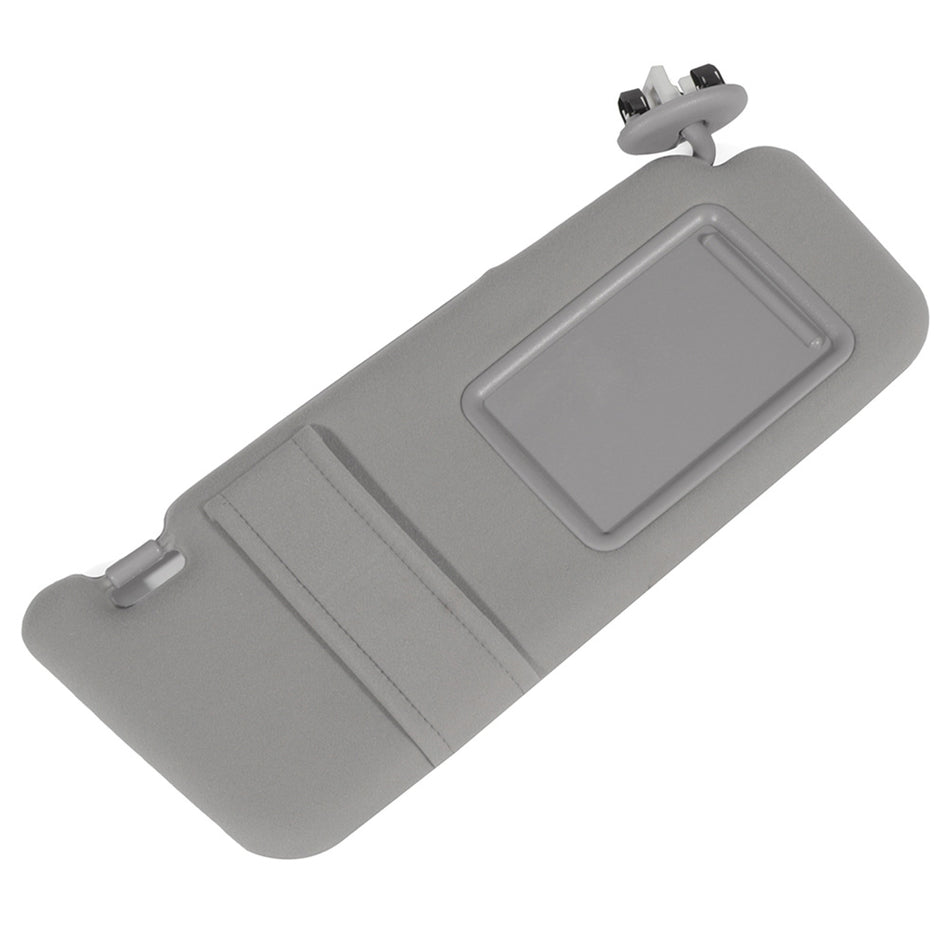 NEW GRAY Sun Visor RIGHT Passenger for 2007-2011 Toyota Camry With Vanity Light