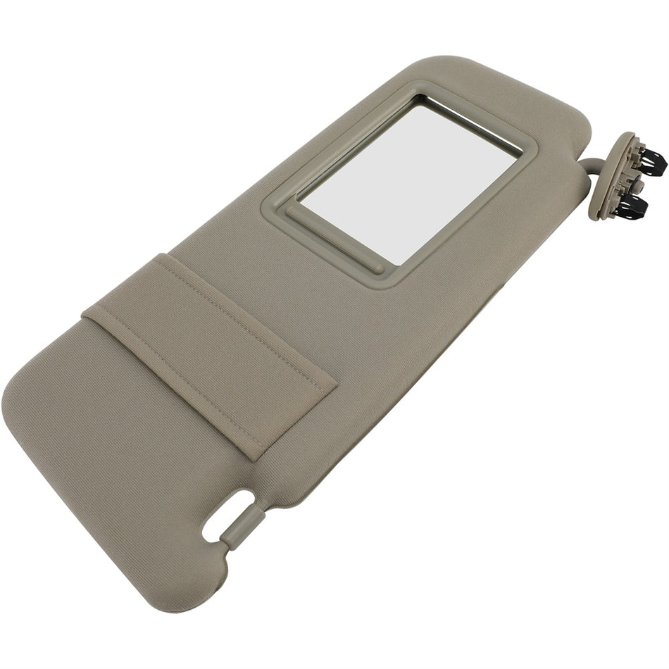 SUN VISOR LEFT DRIVER SIDE TAN BEIGE for 2007-2011 Toyota Camry WITHOUT sunroof