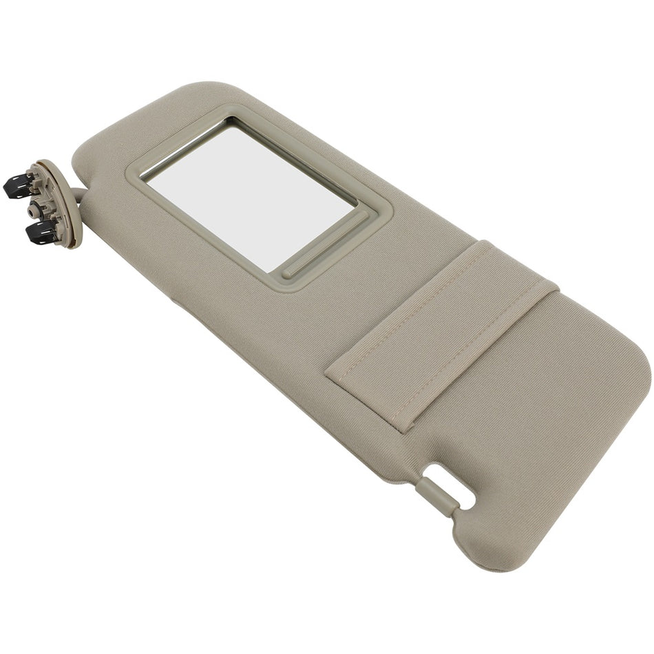 NEW Sun Visor RIGHT Passenger Tan Beige for 07-11 Toyota Camry W/O vanity light