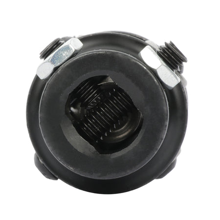 Single 3/4-30 Spline X 3/4 Inch DD Universal Steering U-Joint Shaft Black Only for Auto