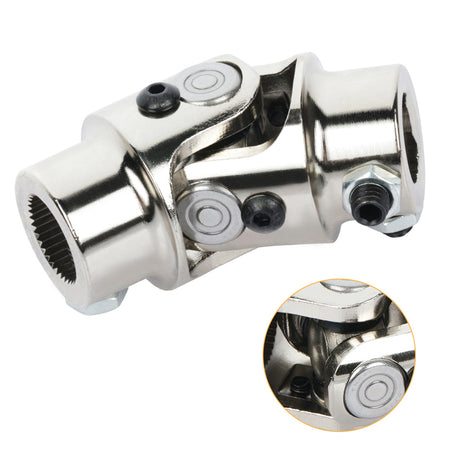 steering u joint 3/4 36 spline U-Joint Chrome 13/16 steering universal joint Only for Auto