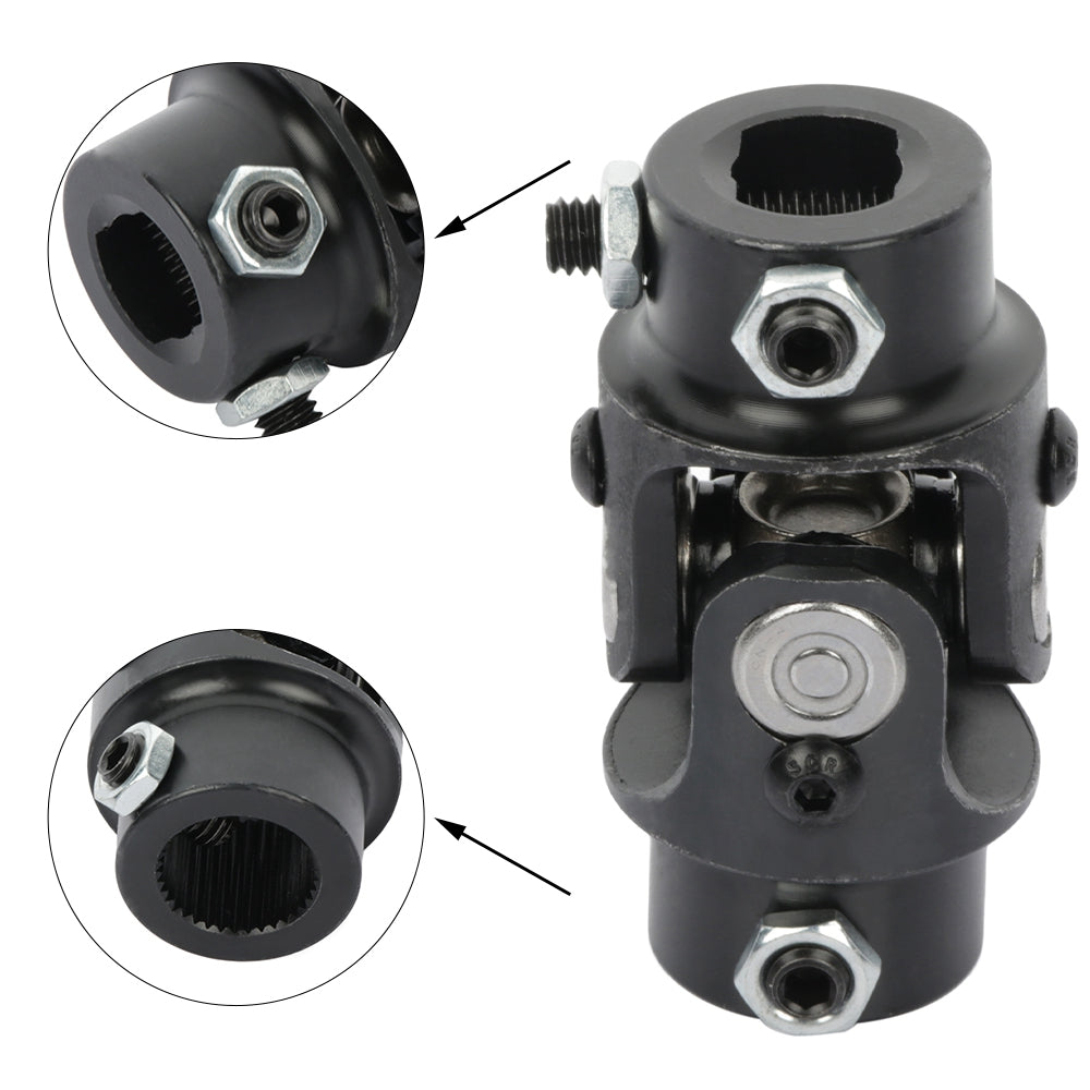 steering u joint 3/4 dd 36 spline 13/16 Black Single steering shaft u joint Only for Auto
